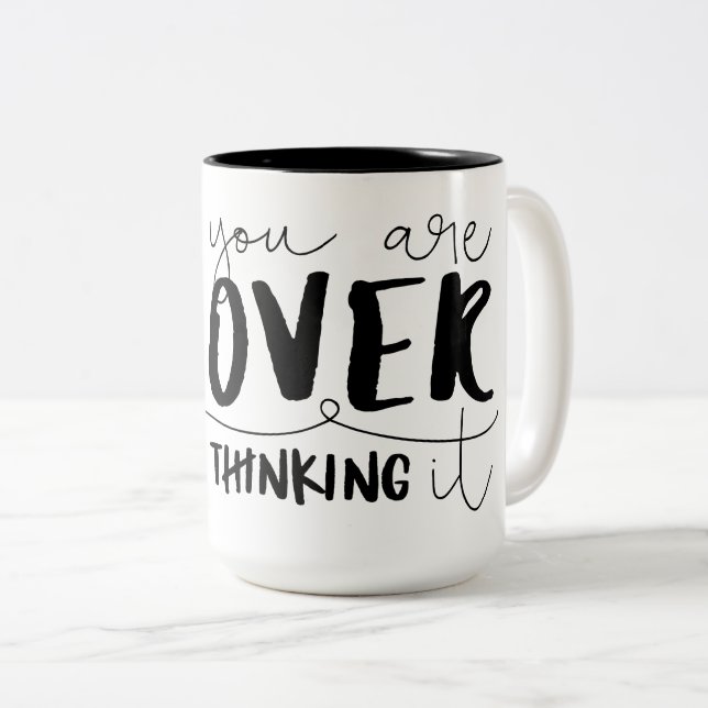Ni överskattar det Två-Tonad mugg (Framsida höger)