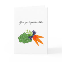 ni passar ihop som ärtor och morötter