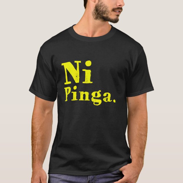 Ni pinga Cuban vintage retro T Shirt (Framsida)