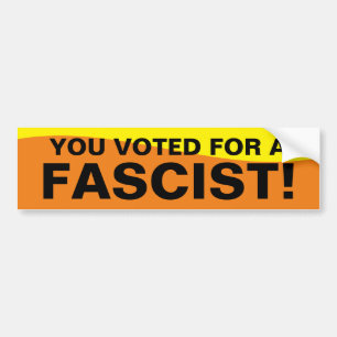 NI RÖSTADE FÖR EN FASCIST BILDEKAL