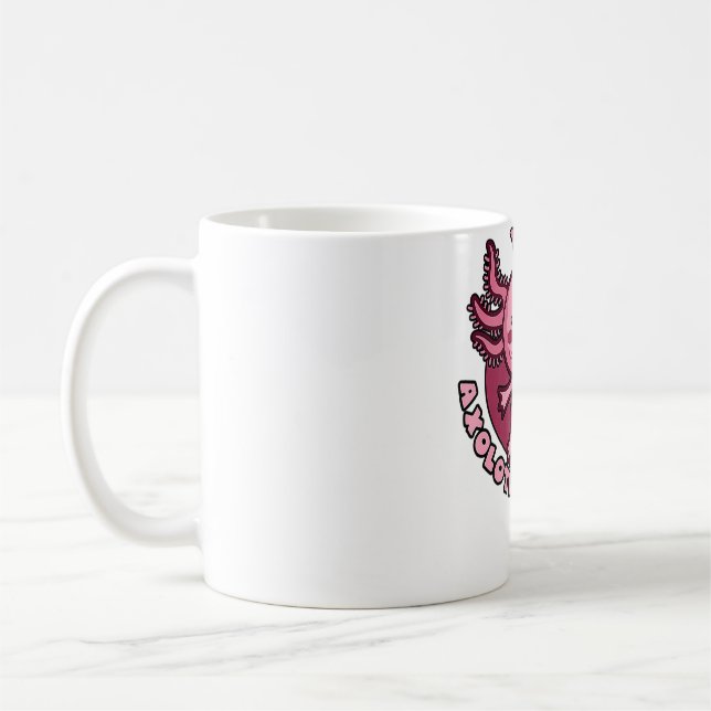 Ni ställer frågor till Salamander Cute Aolotl Kaffemugg (Vänster)