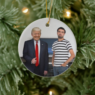 Ni träffade president Donald Trump Lägg till di Julgransprydnad Keramik