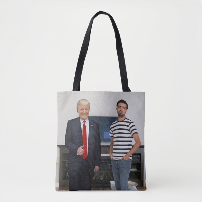 Ni träffade president Donald Trump | Lägg till fot Tygkasse (Framsida)
