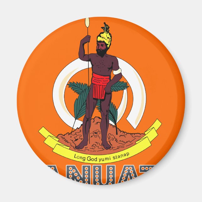 Ni Vanuatu Emblem Magnet (Framsidan)