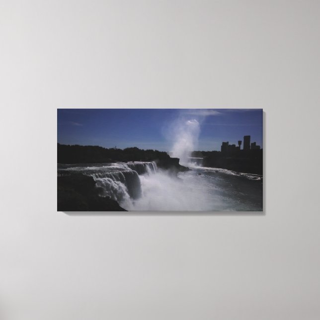Niagara-dimma stiger canvastryck (Framsida)