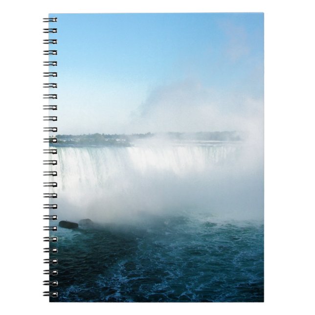 Niagara fallen. anteckningsbok med spiral (Framsidan)