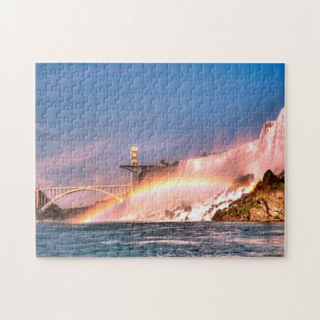 Niagara faller Ontario Kanada. Jigszle Puzzle Pussel (Horisontell)