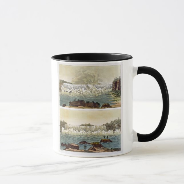 Niagara Falls 1818 (färggravyr) Mugg (Höger)