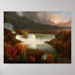 Niagara Falls (1830) - Thomas Cole Print Poster