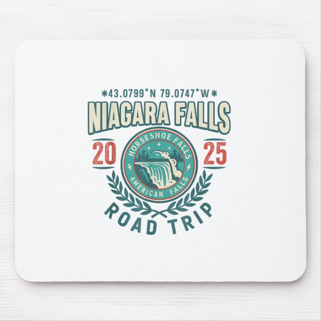 Niagara Falls 2025 Coordinates Road Resa Souvenir Musmatta (Framsidan)