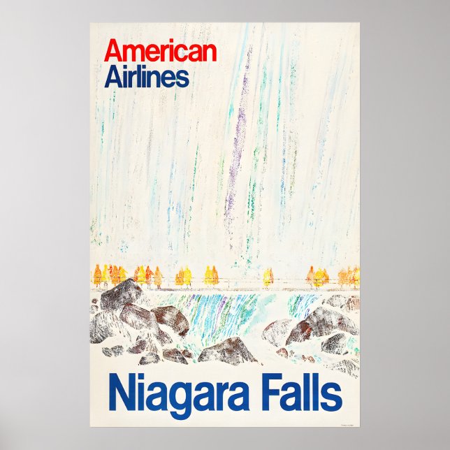 Niagara Falls - Amerikansk Reseposter Poster (Framsidan)