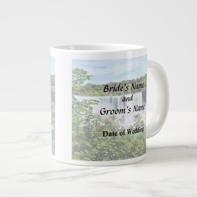 Niagara Falls - Amerikanska och Bridal Veil Falls Jumbo Mugg (Framsida höger)