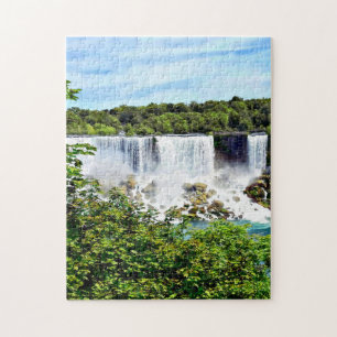 Niagara Falls - Amerikanska och Möhippa Veil Falls Pussel