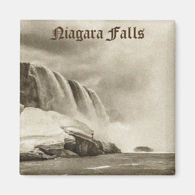 Niagara Falls Antique Sepia Magnet (Framsidan)