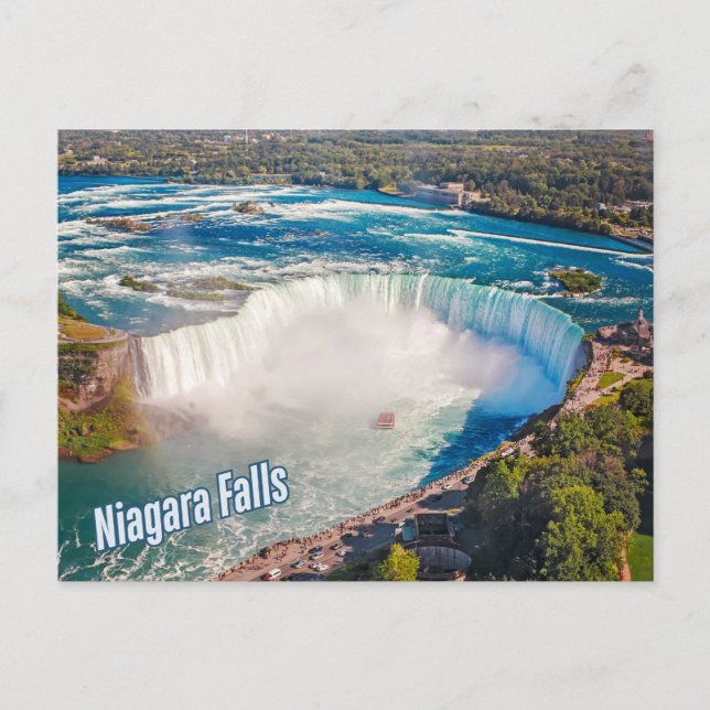 Niagara Falls Arial View Vykort (Framsida)