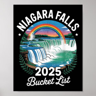 Niagara Falls Bucket List 2025 Family Resa, sommar Poster