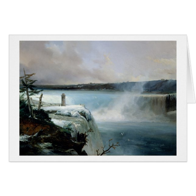Niagara Falls c.1837-40 (olja på kanfas) Hälsningskort (Framsidan Horizontal)