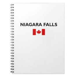 Niagara Falls Canada Canadian Flagga Light-Färg Anteckningsbok