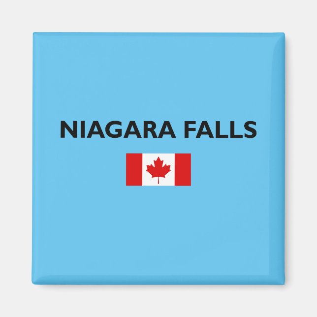 Niagara Falls Canada Canadian Flagga Light-Färg Magnet (Framsidan)