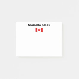 Niagara Falls Canada Canadian Flagga Light-Färg Post-it Block