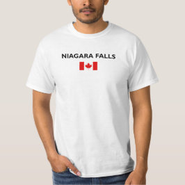 Niagara Falls Canada Canadian Flagga Light-Färg T Shirt