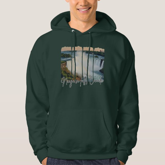 Niagara Falls Canada Hoodie (Framsida)