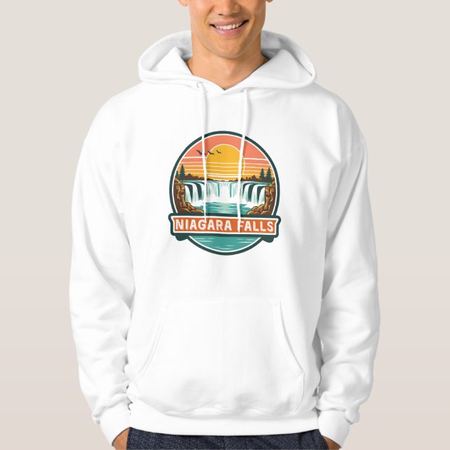 niagara falls canada retro design  hoodie (Framsida)