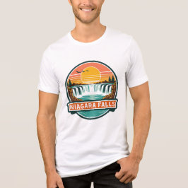 niagara falls canada retro design  t shirt