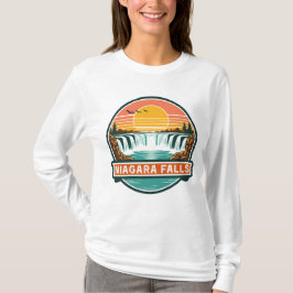 niagara falls canada retro design  t shirt