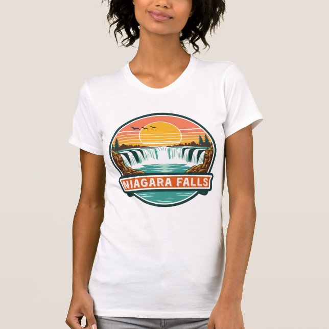 niagara falls canada retro design  t shirt (Framsida)