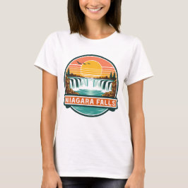 niagara falls canada retro design  t shirt