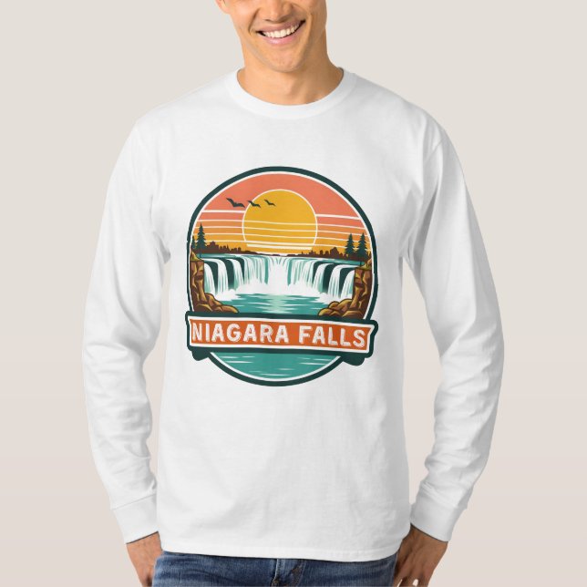 niagara falls canada retro design  t shirt (Framsida)