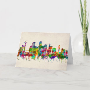 Niagara Falls Canada Skyline Helgkort