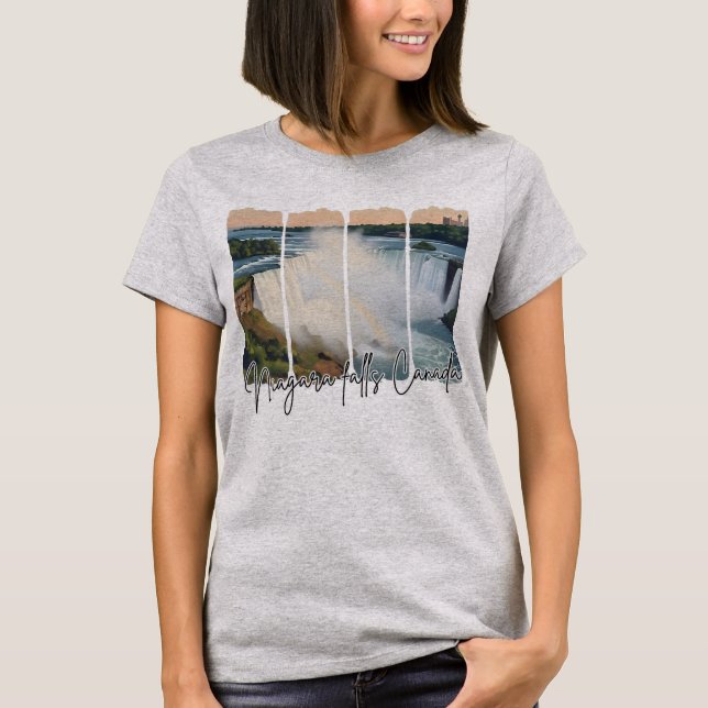 Niagara Falls Canada T Shirt (Framsida)