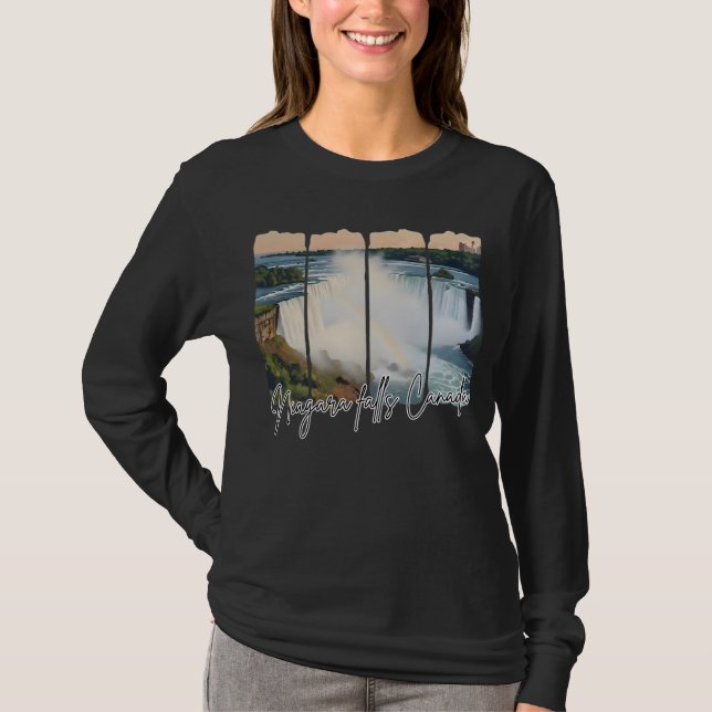 Niagara Falls Canada T Shirt (Framsida)