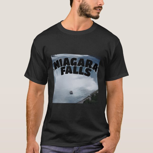 Niagara Falls Canada Usa Tour Typography T Shirt (Framsida)