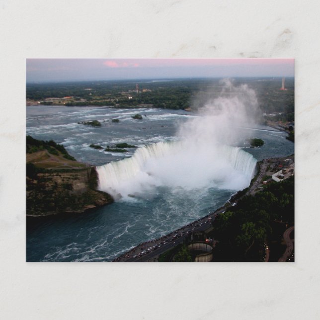Niagara Falls: Canadian Horseshoe Falls (Aerial) Vykort (Framsida)