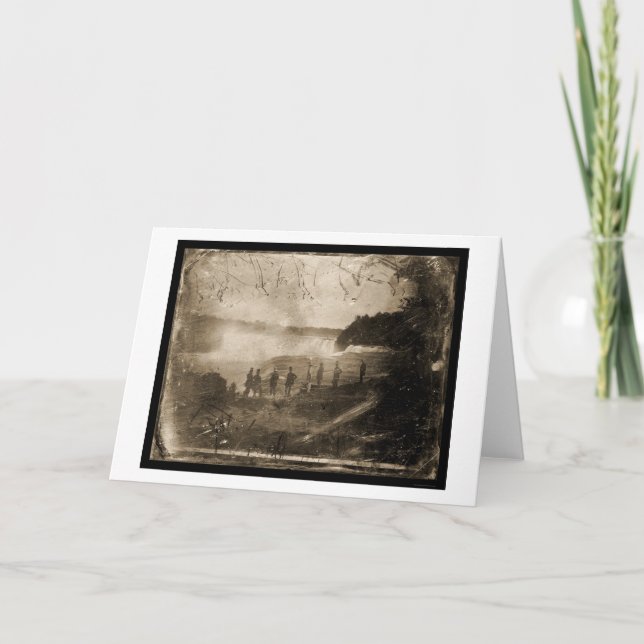 Niagara Falls Daguerreotype 1853 Kort (Framsida)