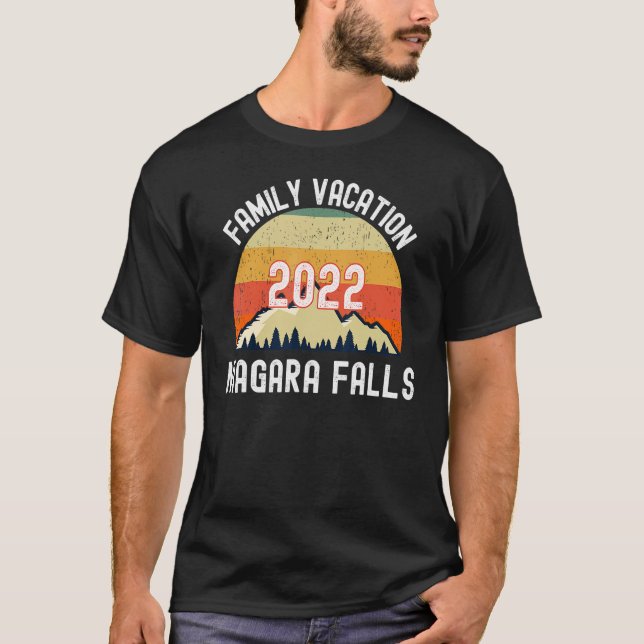 Niagara Falls Family Vacation 2022 Matching T Shirt (Framsida)