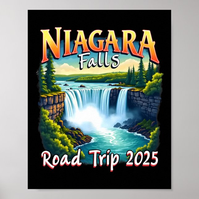 Niagara Falls Family Vacation Road Resa 2025 Resa Poster (Framsidan)