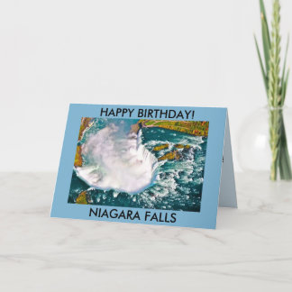 NIAGARA FALLS FÖDELSEDAGKORT KORT