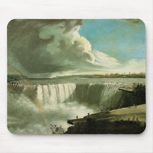 Niagara Falls från Bord Sten av John Vanderlyn Musmatta (Framsidan)
