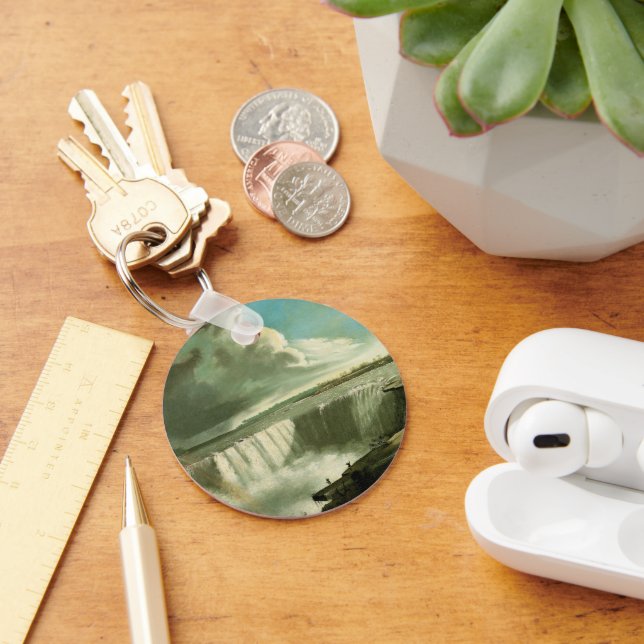 Niagara Falls från Bord Sten av John Vanderlyn Nyckelring (Skrivbord)