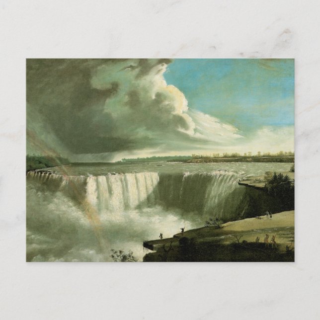 Niagara Falls från Bord Sten av John Vanderlyn Vykort (Framsida)