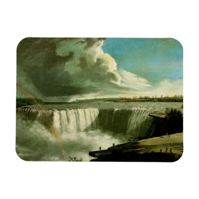 Niagara Falls från Bord Sten Magnet (Horisontell)