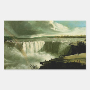 Niagara Falls från Bord Sten Rektangulärt Klistermärke