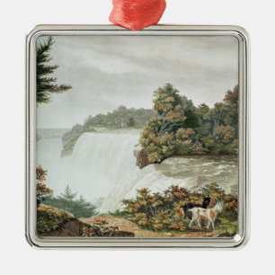 Niagara Falls från getön Julgransprydnad Metall