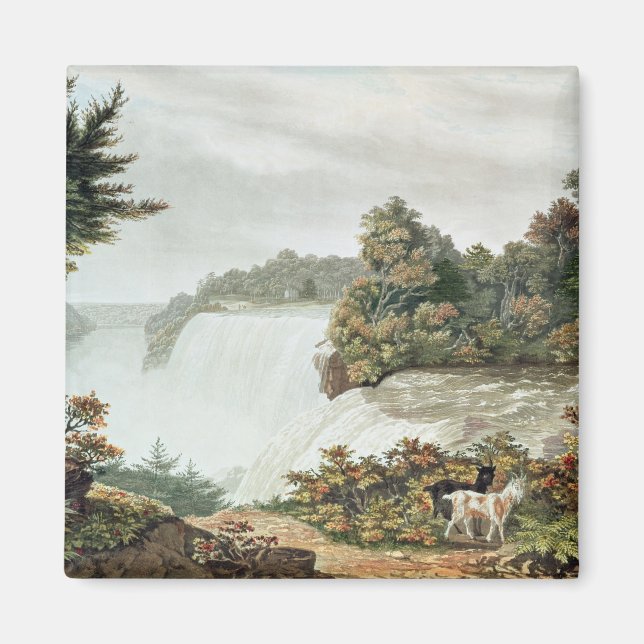 Niagara Falls från Goat Island Magnet (Framsidan)