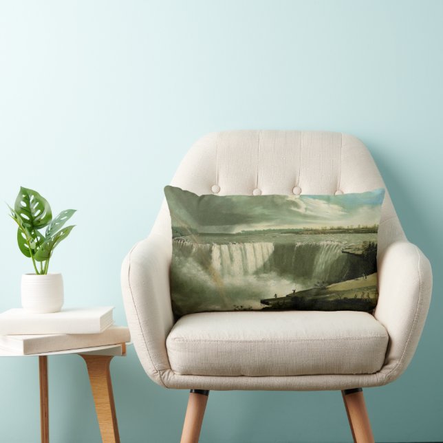 Niagara Falls från Table Rock av John Vanderlyn Lumbarkudde (Stol)