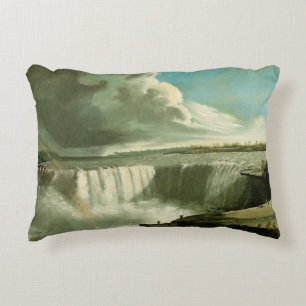 Niagara Falls från Table Rock av John Vanderlyn Prydnadskudde